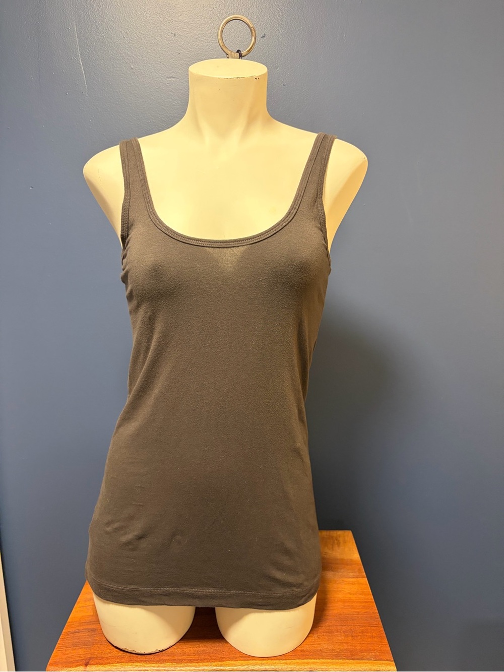 James Perse Women's Scoop Tank Top - Charcoal Gray